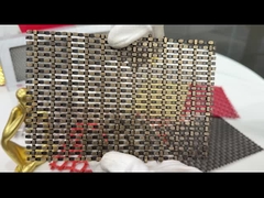 Panneaux de treillis métalliques en treillis architecturaux à tissu plat 3,3 mm Surface propre