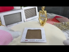 Bronze 1,5 mm 4 m filet de verre stratifié PVD métal tissé en cuivre filet de tissu