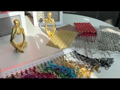 ODM 2mm porte en chaîne métallique moulinette rideau en chaîne pour draperies architecturales