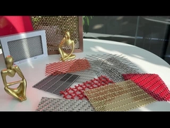 Parties décoratives Panneaux en treillis métalliques tissés AISI 316L Couleur naturelle