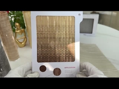 Écologue argenté en acier inoxydable intérieure en treillis métallique 0,6 mm 0% zone d'ouverture