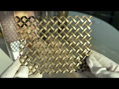 Grilles de treillis métalliques décoratifs en acier inoxydable à 5 pieds de large 43,2% de surface ouverte