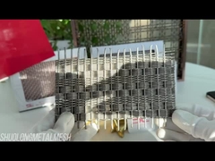 Maillage d'écran décoratif architectural tissé en acier inoxydable SGS 4,5 mm d'épaisseur