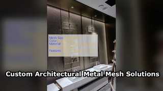 Treillis métallique architectural sur mesure pour façades et intérieurs