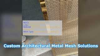 Tissu en acier durable de maille architecturale faite sur commande en métal