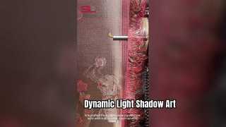 Ombre lumineuse dynamique d’art mural en métal de luxe