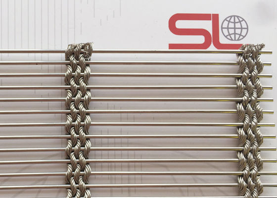 56,9% terrain découvert Mesh Wire Sunshade Metal Screen tissé architectural