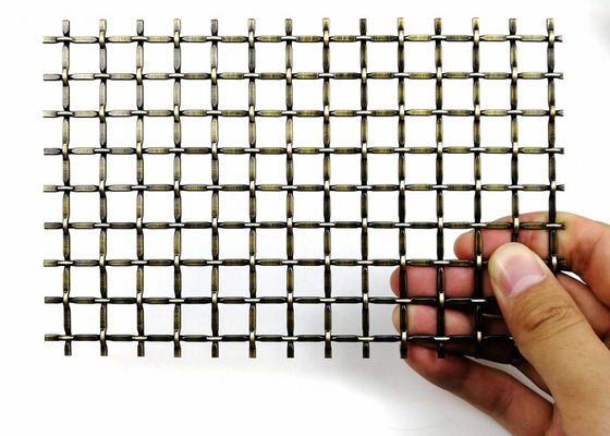 3.0m x 1.5m tissés ont serti par replis le métal architectural Mesh Decorative Cabinet Insert