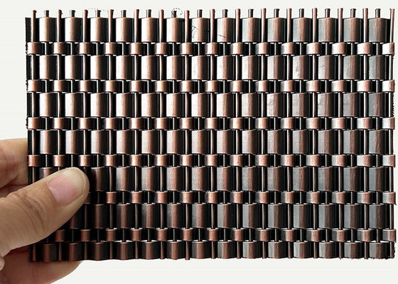 Fil tissé par cuir embouti décoratif en laiton antique de la serrure SS304 pour le mur d'ascenseur