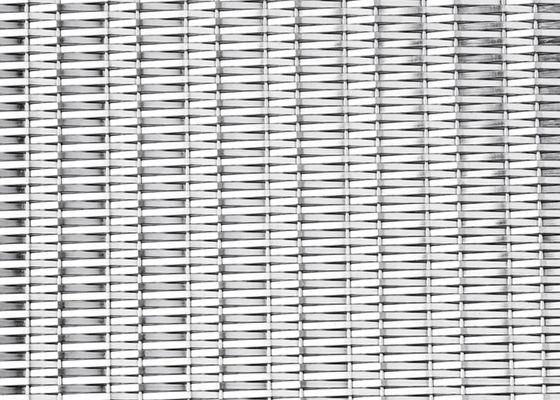 Fil tissé rigide Mesh Panels d'acier inoxydable 4.8mm pour le revêtement d'ascenseur