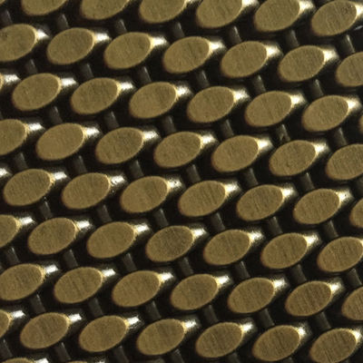 Maillage architectural élégant en acier inoxydable pour plafonds drapés et suspendus avec une apparence spéciale