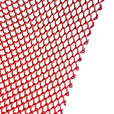 Draperies de bobines métalliques personnalisées 1,1 kg/m2 Poids et taille de trou personnalisée pour les performances