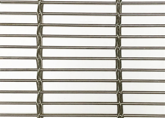 9.5mm ont serti par replis la maille architecturale d'acier inoxydable Mesh Plain Woven Wire Cable