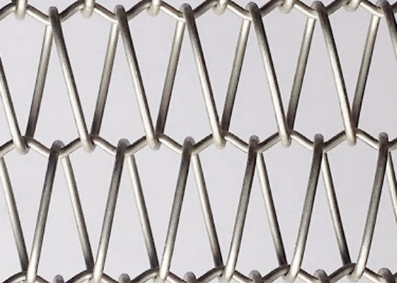 gestion solaire d'acier inoxydable Mesh Screen Metal Mesh Belts de la spirale 316 de 7.5mm