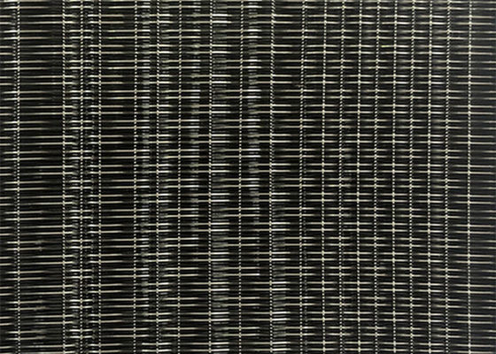 bâtiment tissé noir 3m de cuivre de Mesh Glass Laminated For Office de fil de 0.9mm