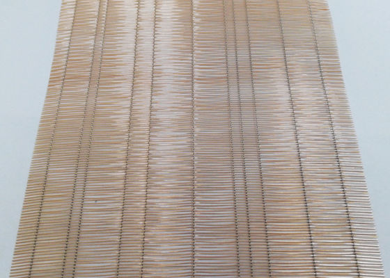 Fil stratifié en verre en bronze réutilisé Mesh Art Copper Woven de la couleur 70%