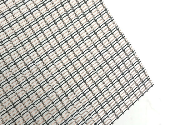 Verre bleu décoratif de luxe de couleur avec le métal Mesh Interlayer Plain Woven