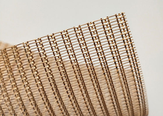appartement stratifié en verre de Mesh Decorative Shine Bronze Copper trois de fil de 0.6mm