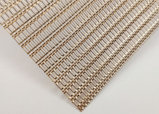 appartement stratifié en verre de Mesh Decorative Shine Bronze Copper trois de fil de 0.6mm
