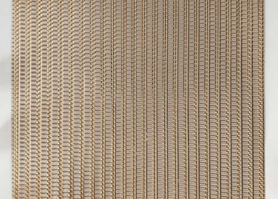 appartement stratifié en verre de Mesh Decorative Shine Bronze Copper trois de fil de 0.6mm