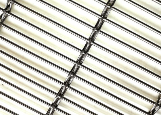 Ouverture architecturale de Mesh Facade Using 67% en métal de câble flexible de solides solubles 316
