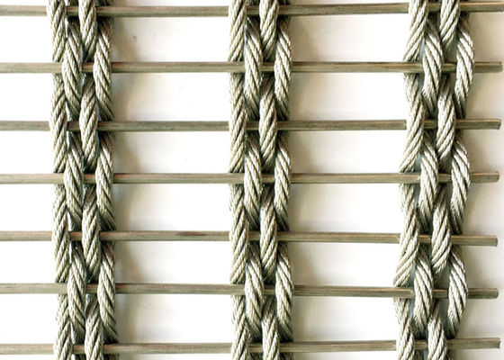 Acier inoxydable tissé flexible Mesh Fabric Facade architectural de 100x6m