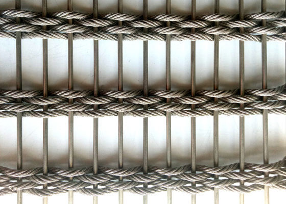 Acier inoxydable tissé flexible Mesh Fabric Facade architectural de 100x6m