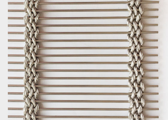 56,9% terrain découvert Mesh Wire Sunshade Metal Screen tissé architectural