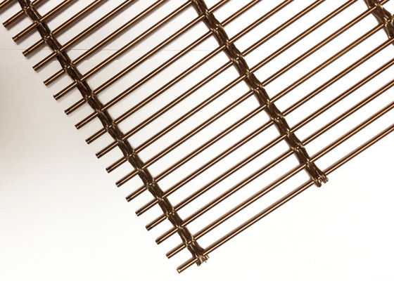 Acier inoxydable Mesh For Facade architectural de Rose Golden Flexible Cable Wire