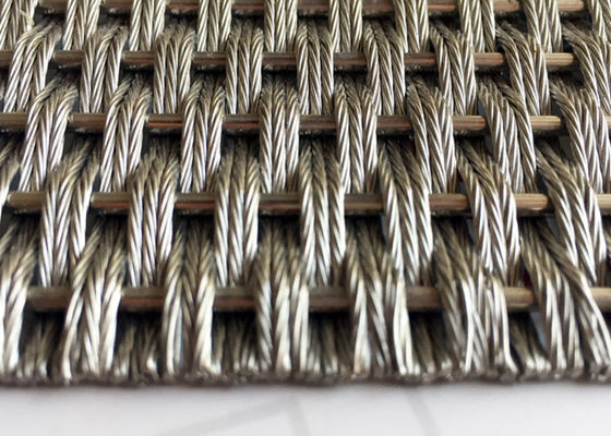 Métal décoratif acier inoxydable Mesh For Wall Coverings architectural de 5m x de 2.5m