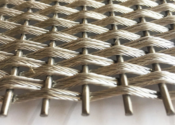 Métal décoratif acier inoxydable Mesh For Wall Coverings architectural de 5m x de 2.5m
