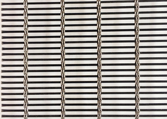 Acier inoxydable de construction noir Mesh Cable Metal architectural de façade 120m x 6m
