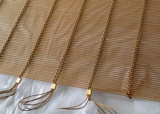 Acier inoxydable Mesh Decorative Paint Metal Partition architectural de la couleur 316l de Golded