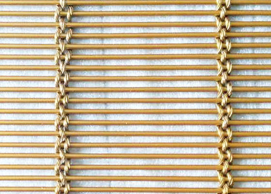 Acier inoxydable Mesh Decorative Paint Metal Partition architectural de la couleur 316l de Golded