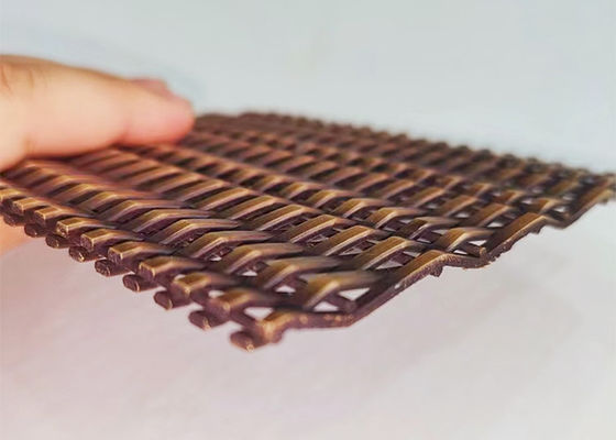 Métal architectural en bronze antique Mesh For Facade Cladding de Ss316l