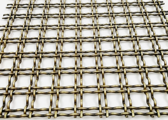 Épaisseur en acier architecturale de Mesh Antique Brass 5mm de Cabinet décoratif