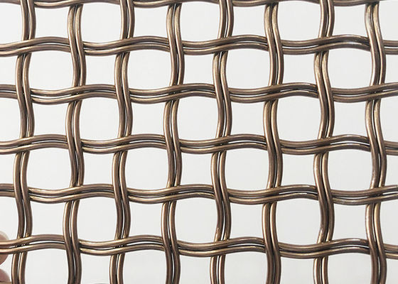 Écran architectural de Mesh Gold Color Decorative Wire en métal de terrain découvert de 52%