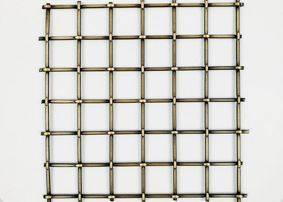 Grillage architectural 5.5mm d'acier inoxydable de Cabinet en laiton antique de meubles