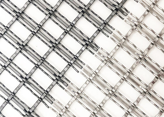 fil tissé architectural Mesh Partition Panel Decorative Metal de couleur noire de 4.4mm