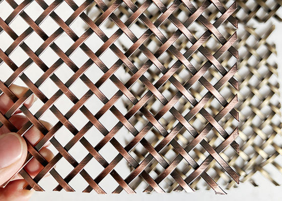 Fil tissé par cuir embouti de serrure d'acier inoxydable d'en cuivre d'antiquité de couleur rouge pour Docoration à la maison
