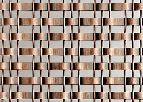 Fil tissé décoratif de cuivre antique Mesh For Indoor Partition de l'acier inoxydable 304