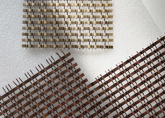 Fil tissé décoratif de cuivre antique Mesh For Indoor Partition de l'acier inoxydable 304