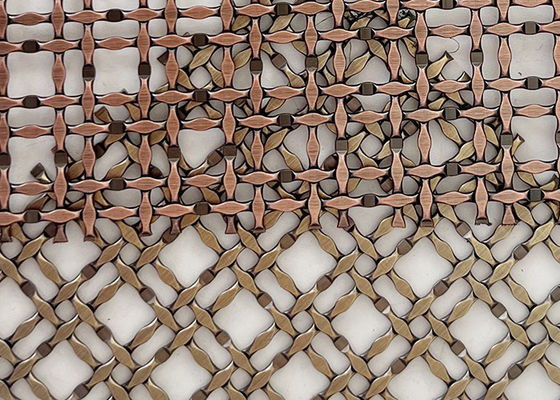 Fil Mesh For Ceiling de cuir embouti de serrure d'en cuivre d'antiquité de couleur rouge de l'acier inoxydable 316