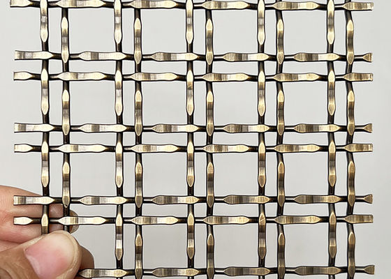 La serrure SS304 décorative en laiton antique sertissent par replis le fil tissé pour des séparations