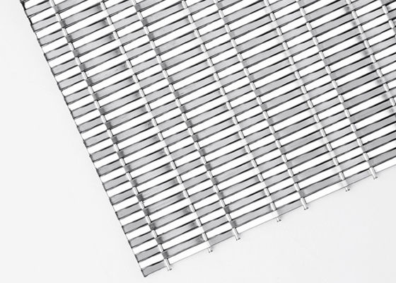 Fil tissé rigide Mesh Panels d'acier inoxydable 4.8mm pour le revêtement d'ascenseur