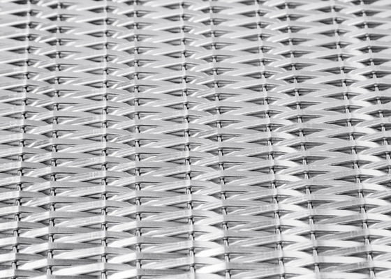 Fil tissé rigide Mesh Panels d'acier inoxydable 4.8mm pour le revêtement d'ascenseur