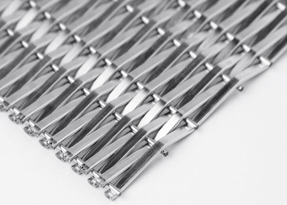 La maille tissée architecturale 3.6mm ISO9000 en métal de revêtement de mur intérieur a certifié