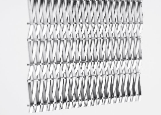 La maille tissée architecturale 3.6mm ISO9000 en métal de revêtement de mur intérieur a certifié