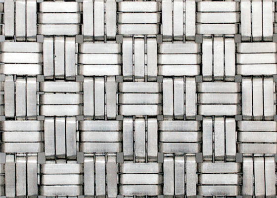 304SS 1.8mm Mesh Panels For Elevator Cab en acier tissé décoratif