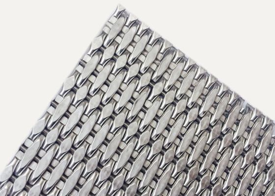 Maille tissée décorative d'épaisseur de la maille 3.5mm en métal de revêtement de SS304 SS316